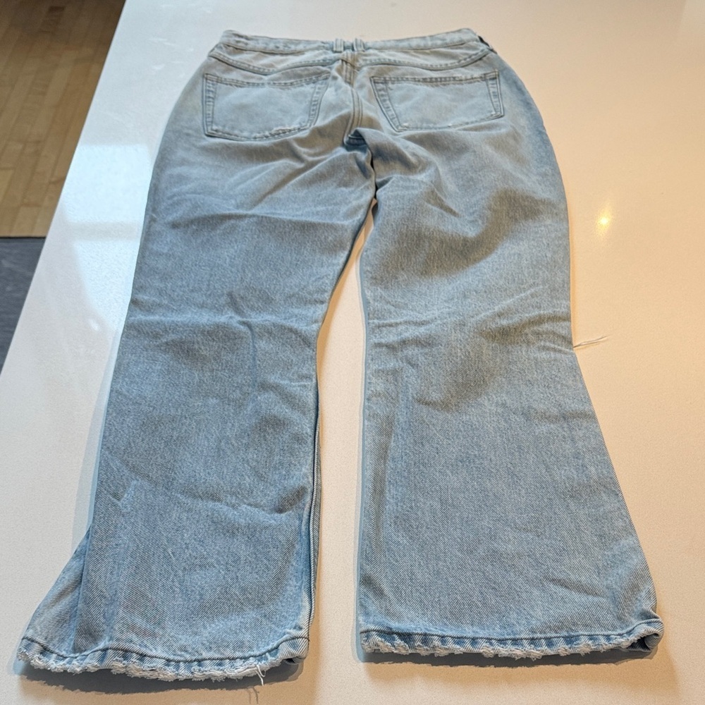 Frame Denim Le High N’ Tight Cropped Mini Boot Jeans, Rossum 2yr Rips, Size 25 - Picture 6 of 12